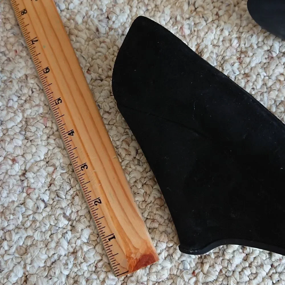 Miu Miu black suede wedges size 6.5
